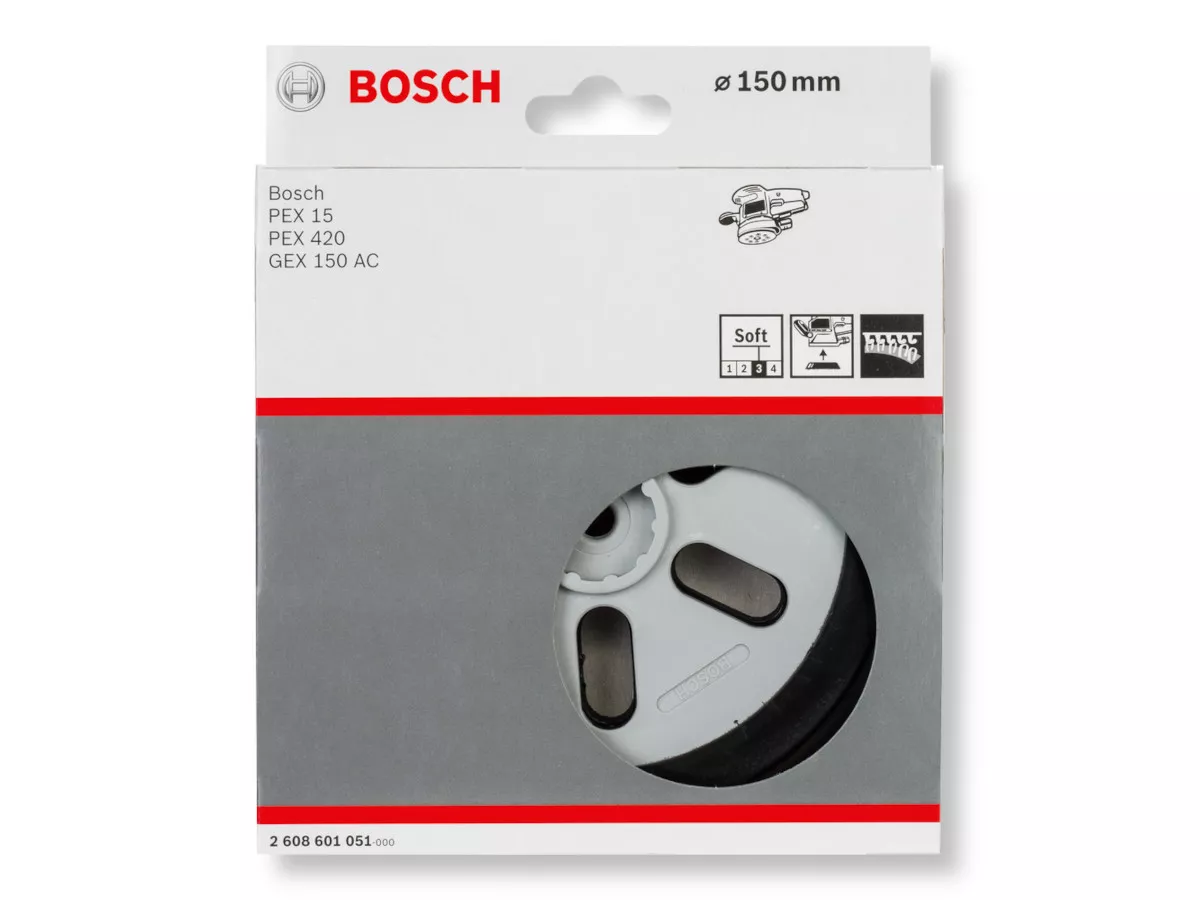 Plateau de ponçage tendre ponceuse excentrique PEX 15 AE BOSCH